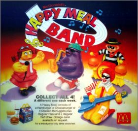 Happy Meal Band - 4 figurines Happy Meal - Mc Donald - 1993