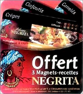 Rhum Negrita - 3 Magnets - Recettes - 2010