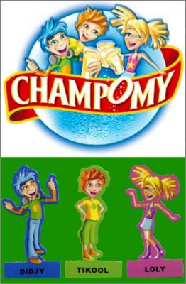 Didjy, Tikool et Loly - 3 magnets - Champomy - 2010