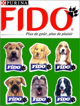 Races de chiens - 6 Magnets Fido (Purina) 1990