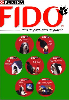 Fido'raires - 7 Magnets Fido (Purina) 2000