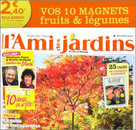 Fruits & l�gumes - 10 Magnets - L'Ami des Jardins N� 1024