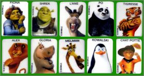 Shrek et ses amis (Dreamworks) 10 F�ves  Plates - Prime 2020