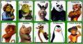 Shrek et ses amis (Dreamworks) 10 F�ves  Plates - Prime 2020