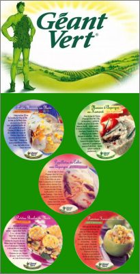 Recettes - 5 Magnets - G�ant Vert - 2000