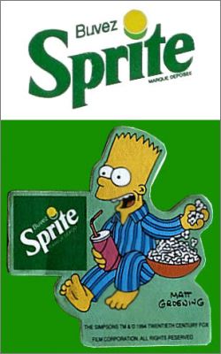 The Simpsons - 1 magnet (Bart) - Sprite - 1994