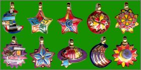 Lune �toile Soleil - 10 F�ves Brillantes - Prime - 2009