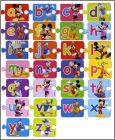 Alphabet puzzle - Magnets Disney - Belgique - Pays-Bas 2010