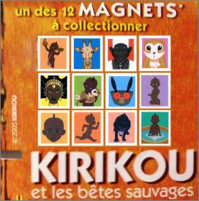 Kirikou et les b�tes sauvages - 12 Magnets - 2005