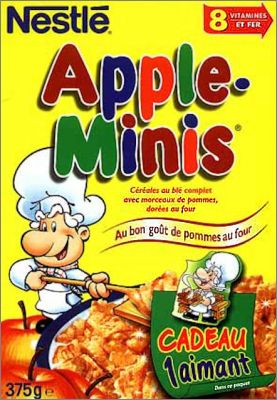 Petit Patissier 4 magnets puzzle - Apple-Minis Nestl� 1999