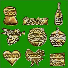 Meilleurs V�ux 2000! - 9 F�ves dor�es - B.E.G.- 2000