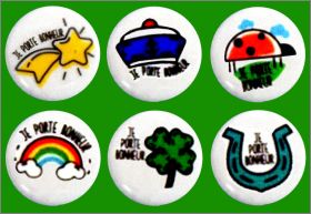 Je porte bonheur - 6  F�ves Brillantes - Kit Auchan - 2021