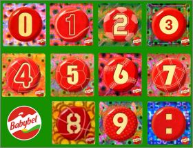 Chiffres - 11 magnets - Babybel  - 2010 - Allemagne