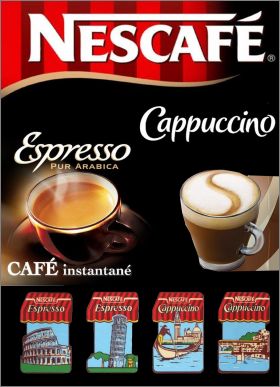 Espresso Cappuccino Nescaf - 4 magnets - Nestl  - 1995