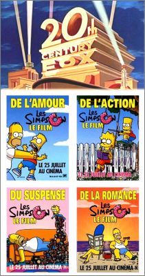 Les Simpson Le Film - 4 Magnets - Century Fox - 2007