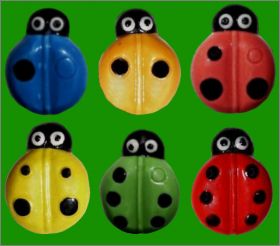 Coccinelles Demoiselles - 6 F�ves brillantes - 2009