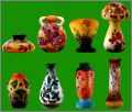 Vases mile Gall Matre Verrier - 8 fves - Prime - 2014