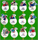 Pin's blancs N1  N12