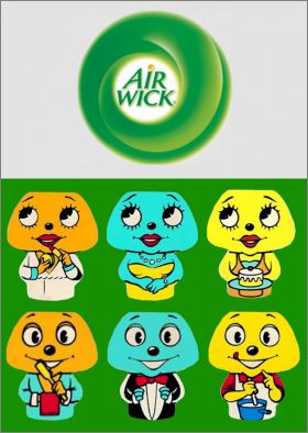 Petits personnages - 6 Magnets - Air Wick - 1995