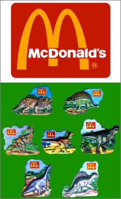Dinosaures - 7 Magnets - Mc Donald's - 1993