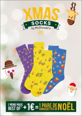 Xmas Socks by Mc Donald's ! Les chaussettes de No�l - 2020