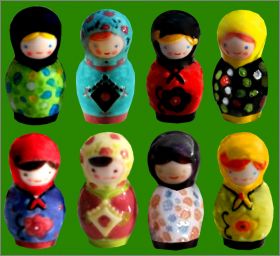 Les Poup�es Russes - 8 F�ves Brillantes - Lebhar - 2014