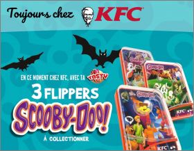 Scooby-Doo - 3 flippers -  KFC Tasty Box - 2018