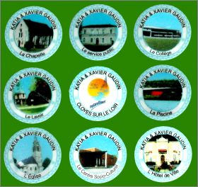 Assiettes Katia & Xavier Gaudin Cloyes/Le Loir 9 fves 2013