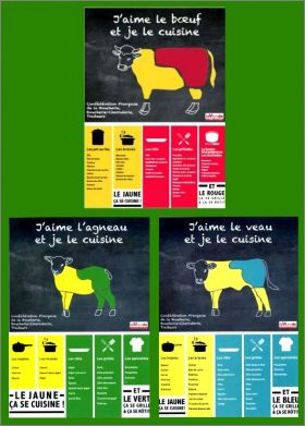 J'aime la viande et je la cuisine ! 3 Magnets - CFBCT - 2017