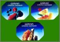 Collection gourmande - 3 Magnets - Glaces Gervais - 1995