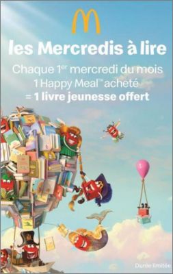 Les Mercredis  Lire - Livres Happy Meal - Mc Donald's 2021