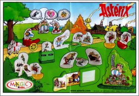 Astrix - 3 lots de 2 magnets - Kinder - 2004