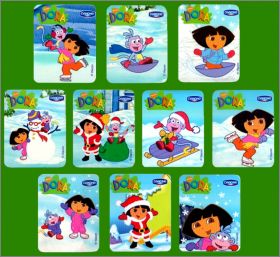Dora hiver - 10 Magnets - Danone - 2005 - Pays-Bas