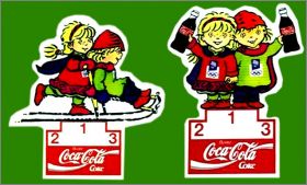 J. O. d'hiver Norv�ge Lillehammer - 2 magnets Coca-Cola 1994