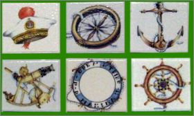 La Marine - 6 fves Plates Brillantes - Royal Ceram 2006