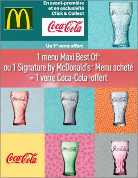 6 Verres Coca-Cola  - McDonald's - Juillet 2021