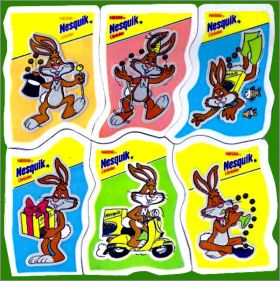 6 magnets - Nesquik crales - 2me  srie - Nestl - 1990
