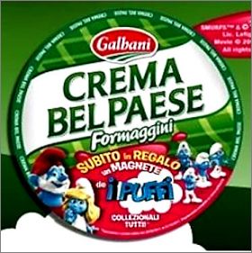 Schtroumpfs (i Puffi) - 6  Magnets - Galbani - 2011 - Italie