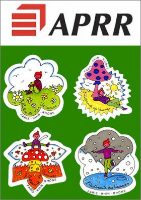 L'Autoroute des Vacances - 4 Magnets Paris Rhin Rhne  2000