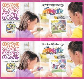 Bagues papillons - Kinder Surprise - VU159 et VU159A - 2021