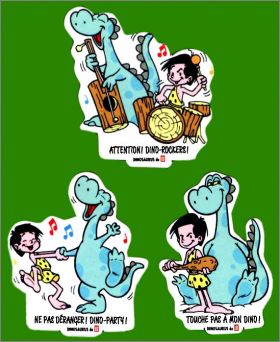 Dinosaurus (Dinosaures) 3 magnets - Lu - 1995