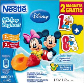 Les Chiffres Disney - 14 magnets - Nestl - 2015 Belgique