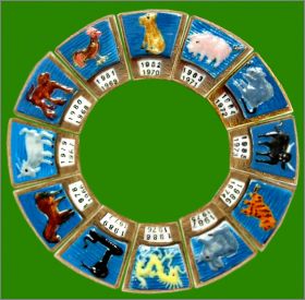 Le Thme Astral Chinois or - 12 Fves Dores - Arguydal 1994