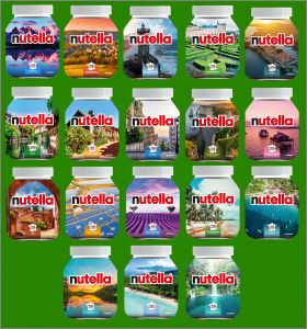 Rgions de notre pays - 18 Pots Nutella - Ferrero - 2021