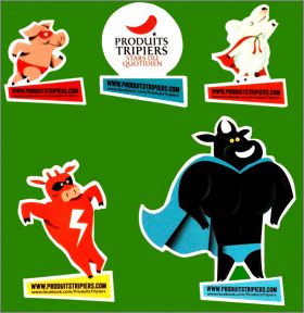 Les 4 Fantas'Tripes - 5 Magnets - Produits Tripiers - 2013