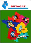 Rgions de France - 6 magnets (puzzle) Butagaz - 1997