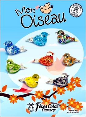 Mon oiseau - 8 Fves en verre - Clamecy Colas - 2021