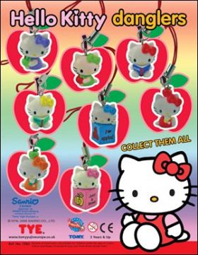 Hello Kitty apple dangler- Tomy
