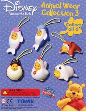 Winnie The Pooh Animal Wear Collection 3 - Disney Tomy