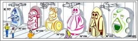 Double face - Kinder Surprise - K97-101 � K97-106 - 1996